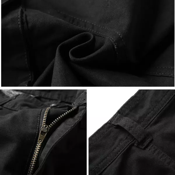 Men's Outdoor Solid Color Multi-pocket Loose Cargo Shorts