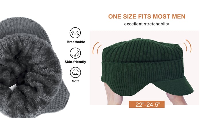 Elastic Warm Ear Protection Knitted Hat