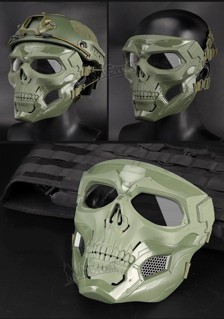 Camouflage skeleton mask