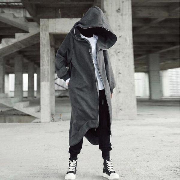 Unisex Long Sleeve Hooded Nazgul Long Coat