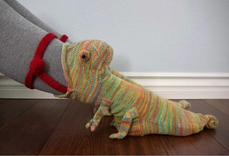 Knit Crocodile Socks