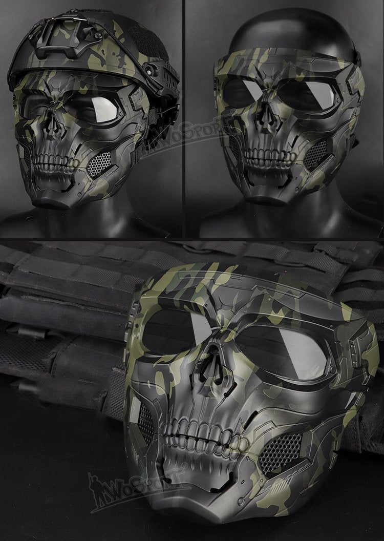 Camouflage skeleton mask